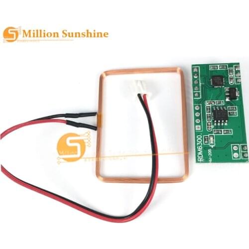 High quality 10pcs RDM6300 UART 125Khz EM4100 RFID Card Key ID Reader Module RDM6300 (RDM630)free shipping