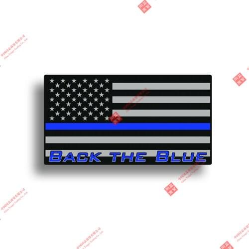 Personalized Back The Blue Police Officer Sticker USA Flag Line Lives Matter Car LEO Decal Racing Motorcycle Helmet Stickers