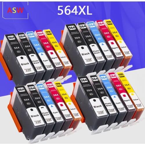20PK 564XL Compatible Ink Cartridge Replacement for HP564 4610 4620 B210 5520 3520 5510 B110a C410 B109 C310 7510 6520