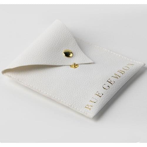 Custom & Wholesale print Logo lovely luxurious PU jewelry bag