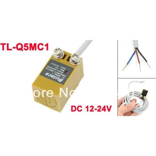 TL-Q5MC1 DC 12V - 24V 3 Wire Type NPN NO 5mm Detector Inductive Proximity Switch Sensor 2M Cable