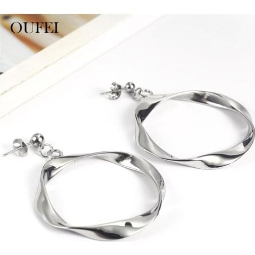 OUFEI Stainless Steel Jewelry Drop Earrings For Womens Fashion 2019 Summer Jewelry Accessories Bohemian Earings Fashion Jewelry