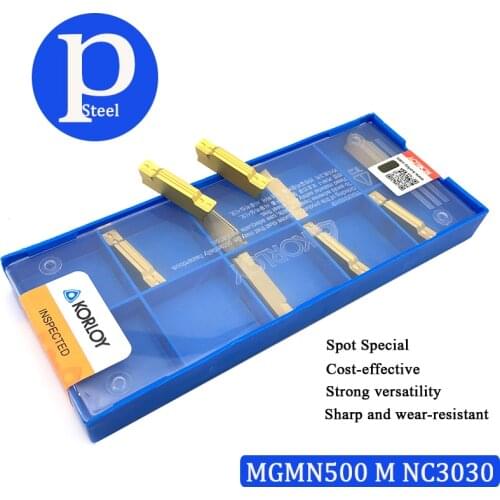100% Original MGMN500 M NC3030 Grooving Carbide Inserts Turning Tool CNC Lathe Cutter Tool Parting And Grooving Tool Parting Off