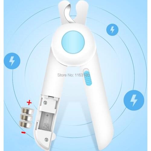 12pcs/lot Pet LED Lighting Nail Clipper Dog Cat Cutter Beauty Scissors Professional Pet Grooming Claw Nails Cutting