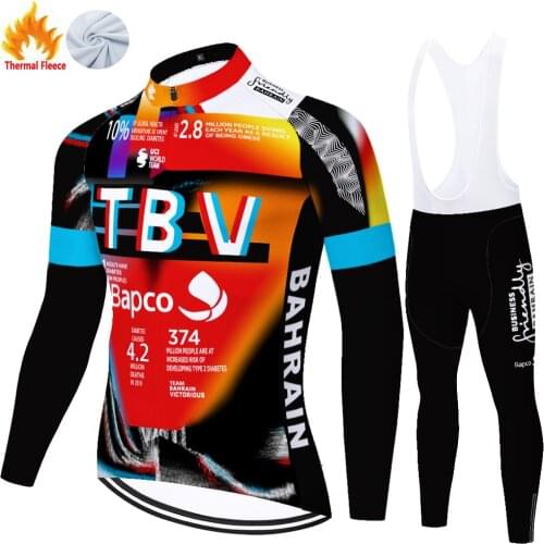2021 BAHRAIN Winter Thermal Fleece Roupa De Ciclismo 자전거의류 Cycling Ropa Ciclismo Hombre Ciclismo Masculino Maillot Ciclismo