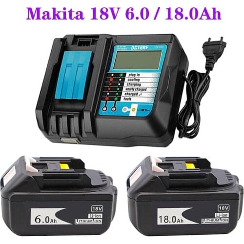 Original BL1860 Rechargeable Battery 18V 6000mAh/18000mAh Lithium ion for Makita 18v Battery BL1840 BL1850 BL1830 BL1860B