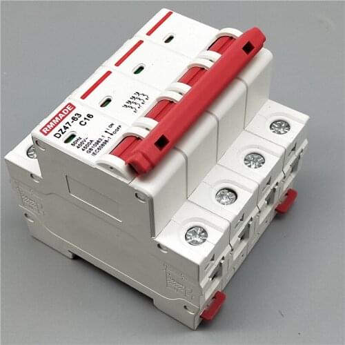 AC220V-400V DZ47-63 6A 4P 10A 16A 20A 25A 63A AC230V 32A 40A 50A Mini Circuit Breaker Cutout Miniature Household Air Switch