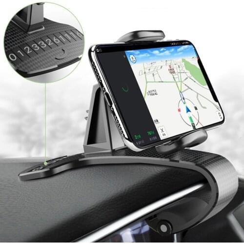 Car Holder for Phone In Car Dashboard Phone Clip Mount No Magnetic Mobile Phone Cell Stand Support for IPhone 11 XS X XR