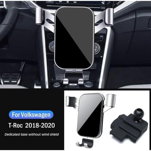 Car Mobile Phone Holder Air Vent Mounts GPS Stand Navigation Bracket For Volkswagen VW Troc T-ROC A11 2018-2020 Car Accessories