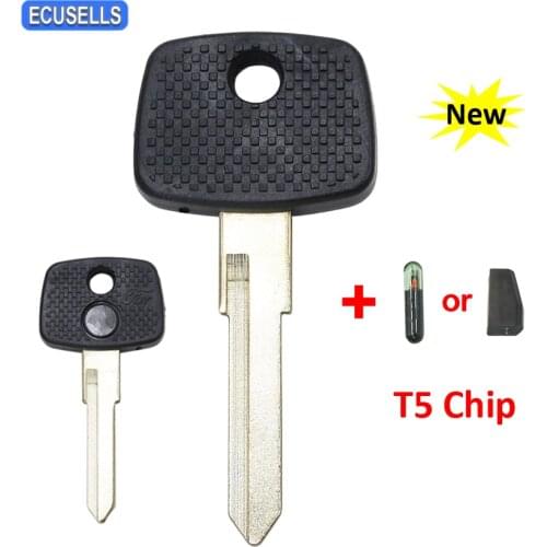 Blank Transponder Key Remote Car Key Shell Case T5 ID20 Glass / Carbon Chip for Mercedes Benz Vito Actros Sprinter V Class