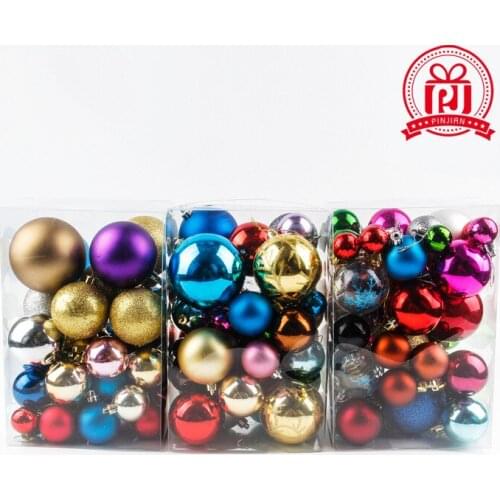 50PCS electroplating PVC ball Christmas Birthday Wedding Party decoration hanging colorful ball