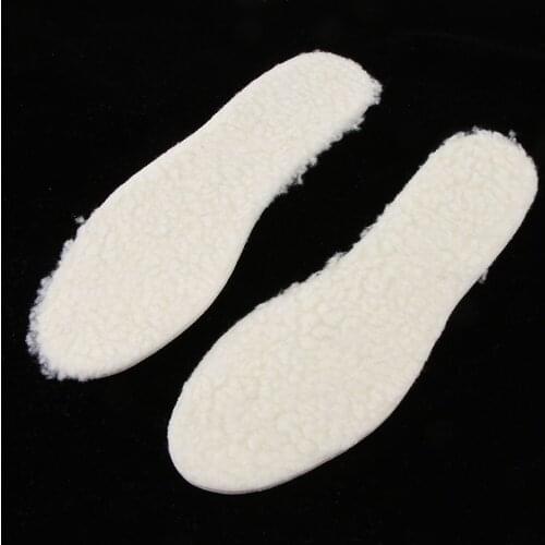 Men Women Kids Thick Fleece Wool Insole Shoe Boot Winter Thermal Warm Inserts