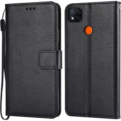 Redmi 9C Case Flip Leather Case on For Xiaomi Redmi 9C 9 C M2006C3MG 6.53'' Cover on For Xiaomi Redmi 9C NFC Back Case Etui