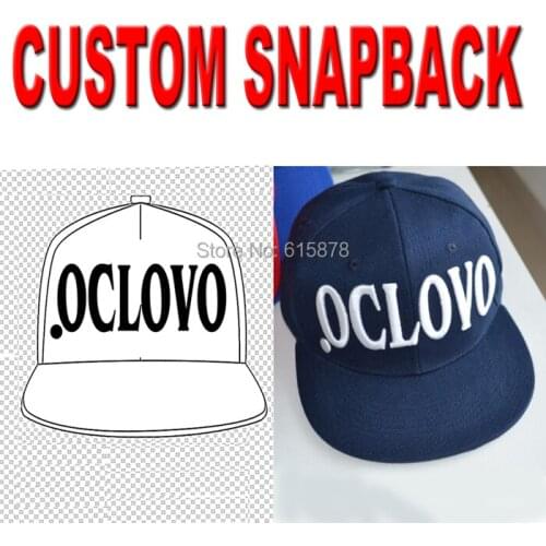 Custom Embroidered Snapback Hats Wholesale Good Quality Fashion Baseball Snapback Hats Free shipping