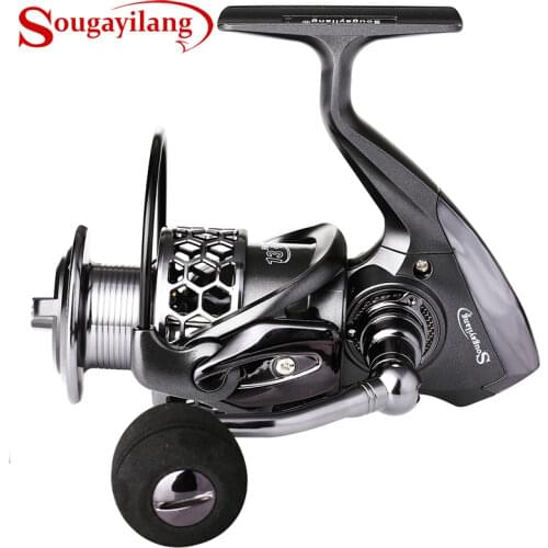 Sougayilang Fishing Reel 13+1BB/11BB Light Weight Ultra Smooth Aluminum Spinning Fishing Reel Wheel