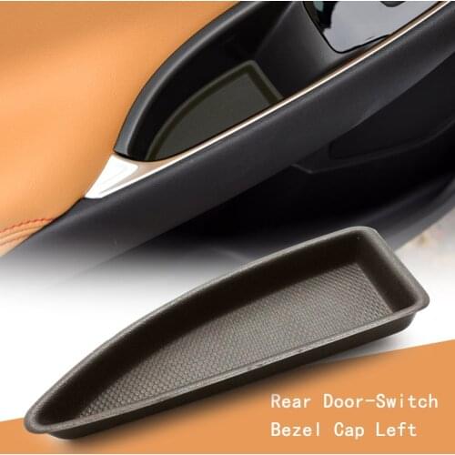 23451124 Car Rear Left Door Switch Bezel Cap Bolt Cover Coffee Fit for Chevrolet Malibu 2016 2017 2018