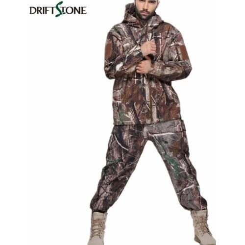 Men Camouflage Shark Skin Softshell Jacket Set Waterproof Tactical Military Jacket Coat Military Army Clothes Suit Camo Hoodie