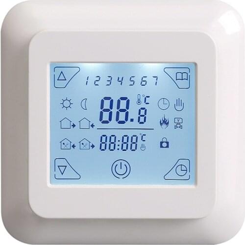 Land Warm Liquid Crystal Touch Screen 16th Electric Heating Temperature controller Organ Special-purpose Embedded thermostat