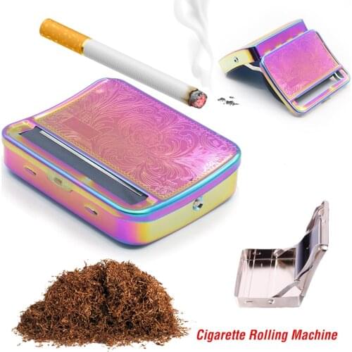 Metal S-Automatic Cigarette Rolling Machine Manual Tobacco Roller Machine Hand Roller Durable Cigarette Maker Smoking man Tool g