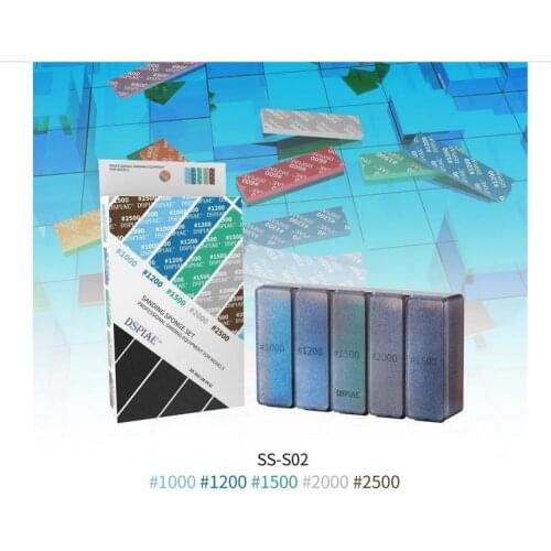 DSPIAE #1000~#2500 Sanding Sponge Set Professional Sanding Equipment For Modeler