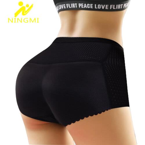 NINGMI Butt Lifter Hip Enhancer Underwear Women Body Shaper Control Panties Fake Pad Foam Padded Body Shapewear Hourglass Body