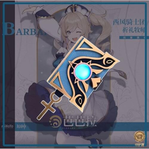 New Game Cosplays Genshin Impact Barbaras book prop Cosplay Prop Weapons for Halloween Christmas Fancy Party Props