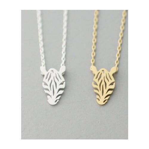 Newest Listing Jewelry Necklace ,Delicate Pretty Zebra Horse Pendant Necklace,Cute Animal Jewelry