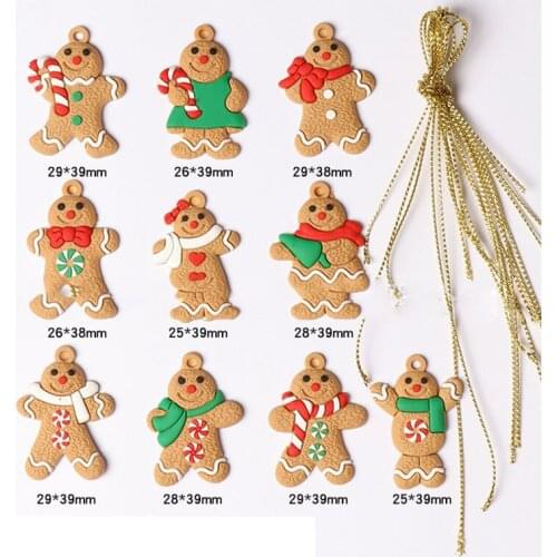 Gingerbread Man Christmas Tree Ornament Merry Chirstmas Decor For Kids Navvidad Gift Noel Pendants Happy New Year 2022