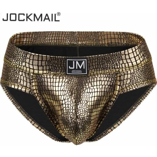 Jockmail Sexy Men Underwear Slips Hombre Thong Men Sexy Men Briefs Bikini Tanga Gay Underwear Penis Pouch Big Sheath Jockstrap