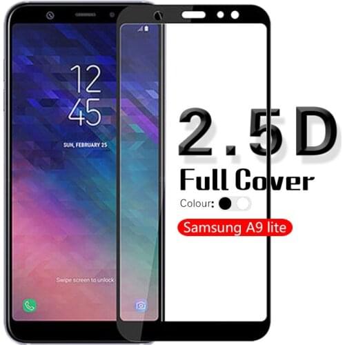 2.5D Full Cover Tempered Glass Film For Samsung A9 Star lite A6050 A6058 Screen Protector Glass Front Cover Glass White&Black