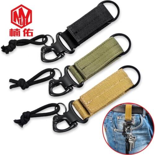 1PCS Outdoor Military Fan Tactical Equipment Nylon Belt Belt Universal Car Keychain Lanyard