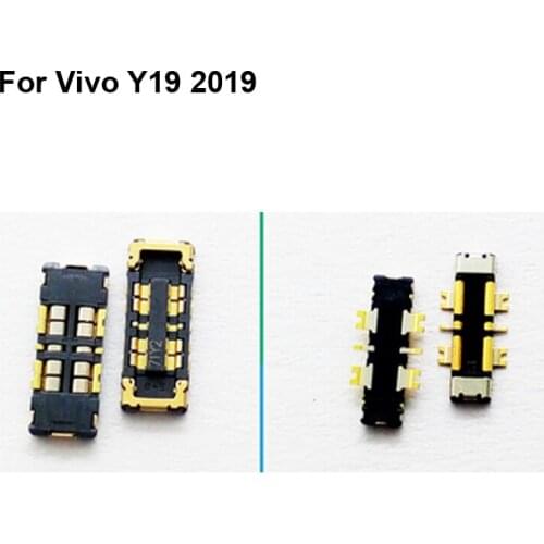2PCS Inner FPC Connector Battery Holder Clip Contact For Vivo Y19 2019 logic on motherboard mainboard on flex cable Y 19 2019