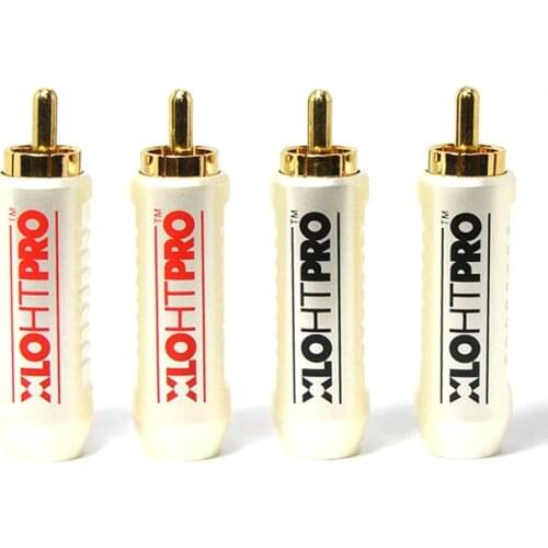 4pcs XLO Connector Audiophile RCA plug, new hifi Connector ,RCA plug for DIY cable diameter