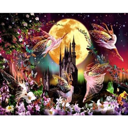 5D Diy Contain Diamond Art Painting Full Drill Round Diamond Embroidery Picture Rhinestone Diamond Mosaic Cartoon Home Decor