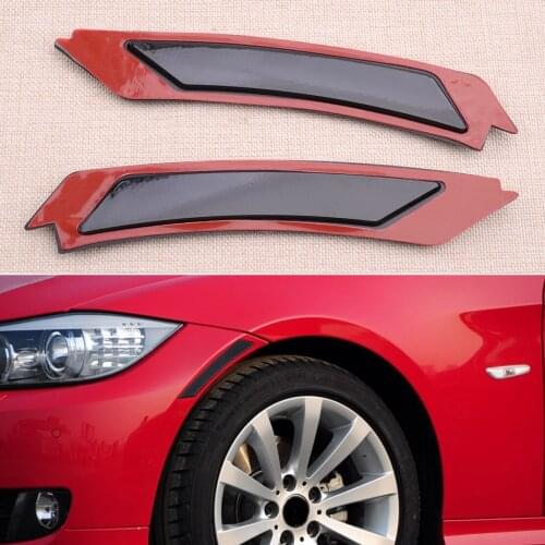 Car Front 63147205398 Bumper Black Side Marker Reflector 63147205397 Fit For BMW 3-Series E90 E91 LCI 4D Sedan 2009 2010 2011