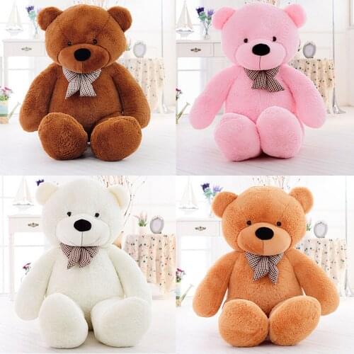 80CM Large Cute Soft Cartoon Giant Teddy Bear Skin Toy Plush Doll Huge Plus Cuddly Stuffed Animals Doll Toy For Girls Sleep