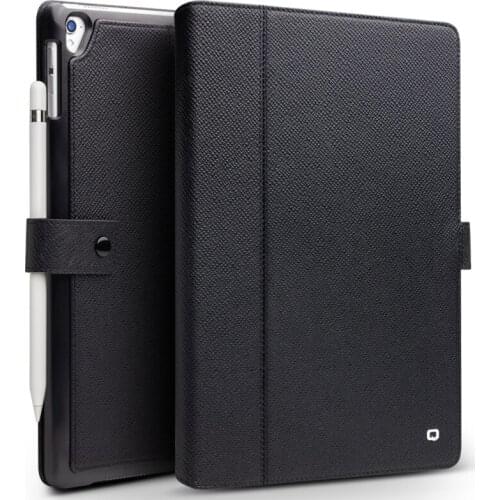 Qialino Genuine Leather Bag Tablet Case For Ipad 9.7 2017/2018 Stents Dormancy Stand Card Slot Flip Cover For Ipad Pro 9.7/air2