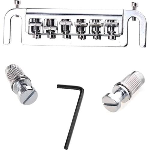 Zinc alloy Chrome Style Wrap around Bridge Tailpiece For LP Electric Guitar Repair Tool Parts