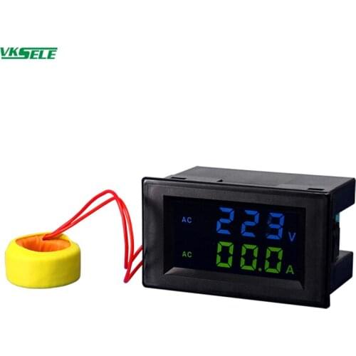 D85-2042A 200A color screen dual display dual color LCD digital AC voltmeter digital display ammeter D85-2042A