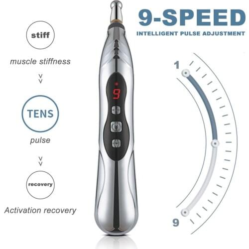 Electronic Acupuncture Pen Electric Meridians Laser Therapy Heal Massage Pen Meridian Energy Pen Relief Pain Tools Health Care
