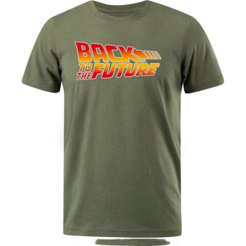 Back to the Future Summer T-shirt Men/women Classic Movie Series Cotton Mens T-shirt Personality Tops Tees Punk Rock Tshirt