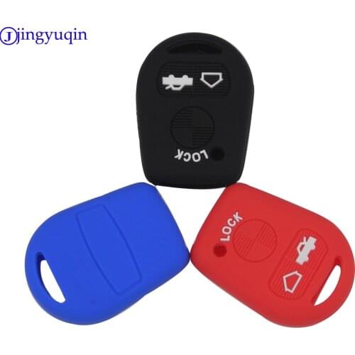Jingyuqin Premium 3 button remote control car key silicone case FOB for BMW E31 E32 E34 E36 E38 E39 E46 Z3 Z4