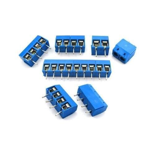 PCB terminals KF301-2P 3P 4P 5P 6P 7P 8P 9P 10P Pitch 5.0mm Straight Pin Screw PCB Terminal Block Connector