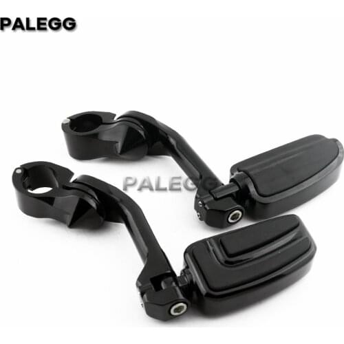 1-1/4" 32mm Highway Foot Pegs Pedals Foot Rest Mount Crash Engine Guard Clamp For Harley Touring Electra Road Glide Sportster