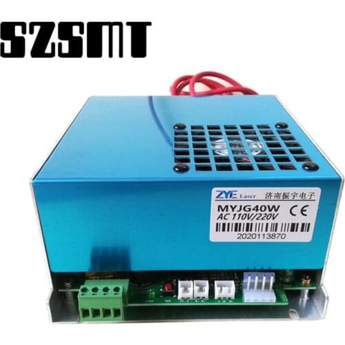 Blue MYJG40W Co2 Laser Power Supply For CO2 Laser Engraving Cutting Machine