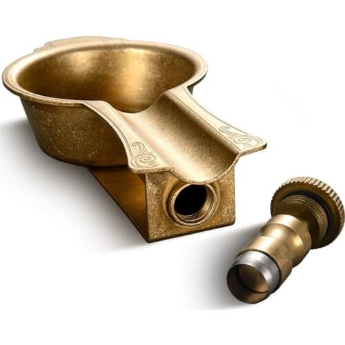 New Style High Quality Luxury Spoon Shape Golden Portable Travel Use Cigar Ashtray One Holder W/ Cigar Punch Original Gift Box