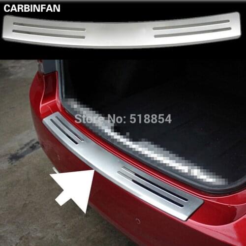 Stainless rear tread plate auto rear bumper protector trunk trim exterior for 2009 2010 2011 2012 Chevy Cruze
