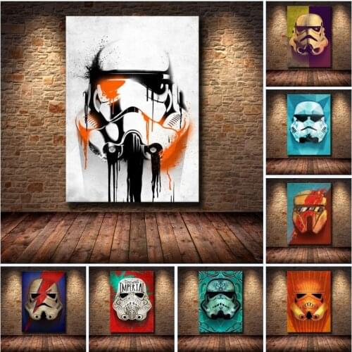 Star Wars Stormtrooper Canvas Painting Wall Art Poster Movie Wallpaper Paintings Wall Art Pictures Living Room Home Decor