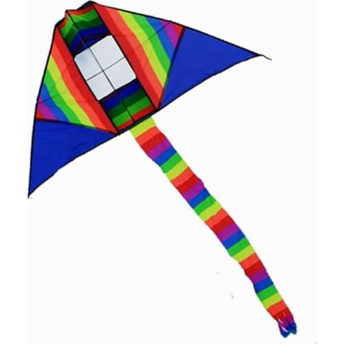 Outdoor Sports NEW Rainbow 3D Kites/ Long Tail Kite With Handle And Line Good Flying For Kids