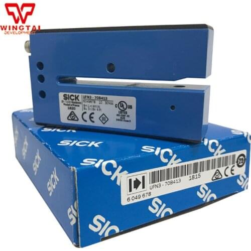 Original Sick 10~30VDC Ultrasonic Trough Type Sensor UFN3-70B413